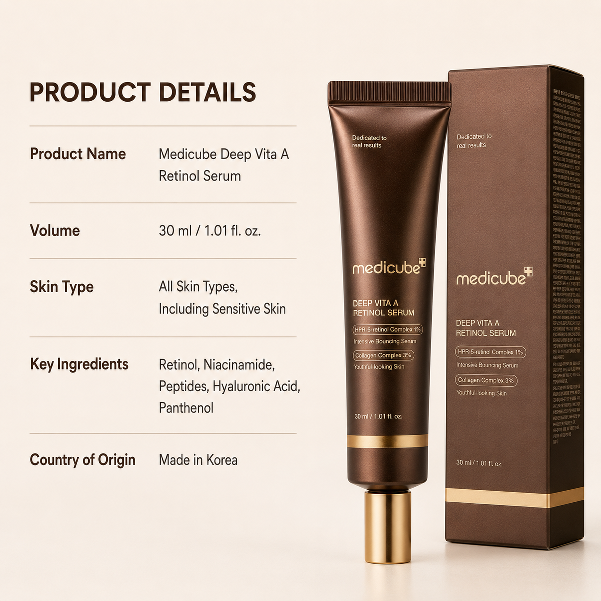 Medicube Deep Vita A Retinol Serum 30ml