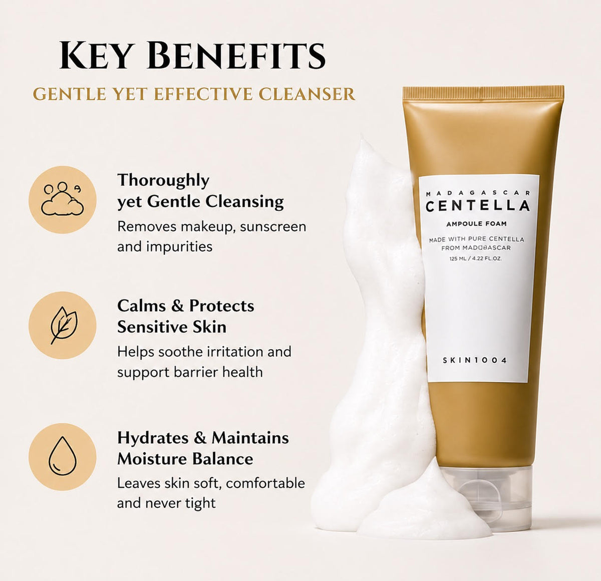 SKIN1004 – Madagascar Centella Ampoule Foam, 125ml